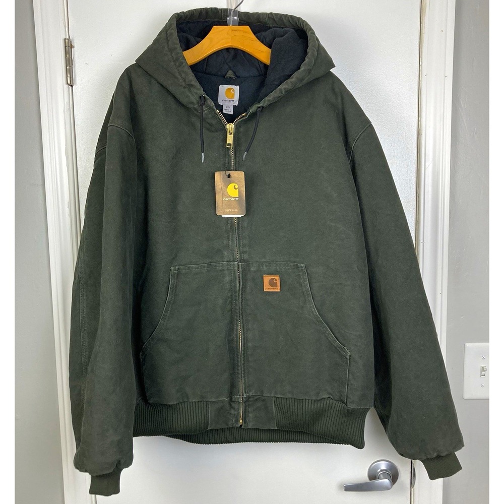2015 Carhartt NWT J130 MOS Moss Green Jacket Discontinued Deadstock Vintage XXL